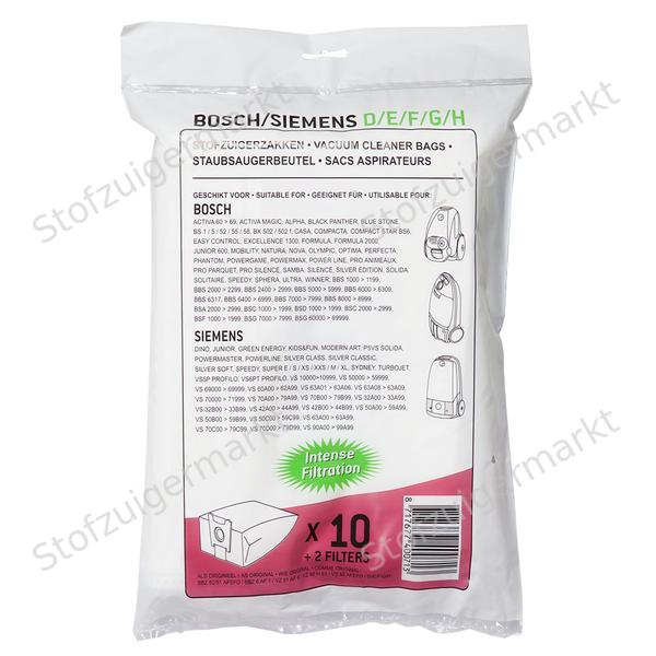 Microfiber - stofzuigerzakken - Bosch, Siemens - polybag