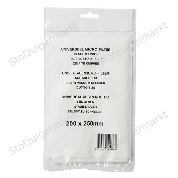 Microfiber - filter - zelfknip - 250x 200mm 2mm - universeel