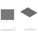 Microfiber - filter - zelfknip - 250x 200mm 2mm - universeel