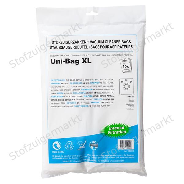 Microfiber - stofzuigerzakken - Uni-bag, Electrolux, Bomann - polybag