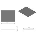 Mikrofaser - filter - zuschneidbar - 250x 200mm 4mm - universal