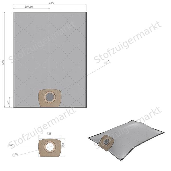 Mikrofaser - staubsaugerbeutel - Nilfisk, Protool - polybeutel