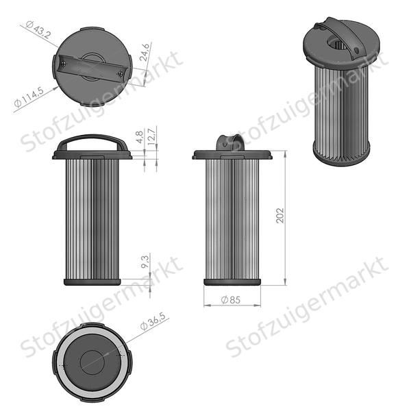 Patronenfilter - Philips Marathon - HEPA - karton